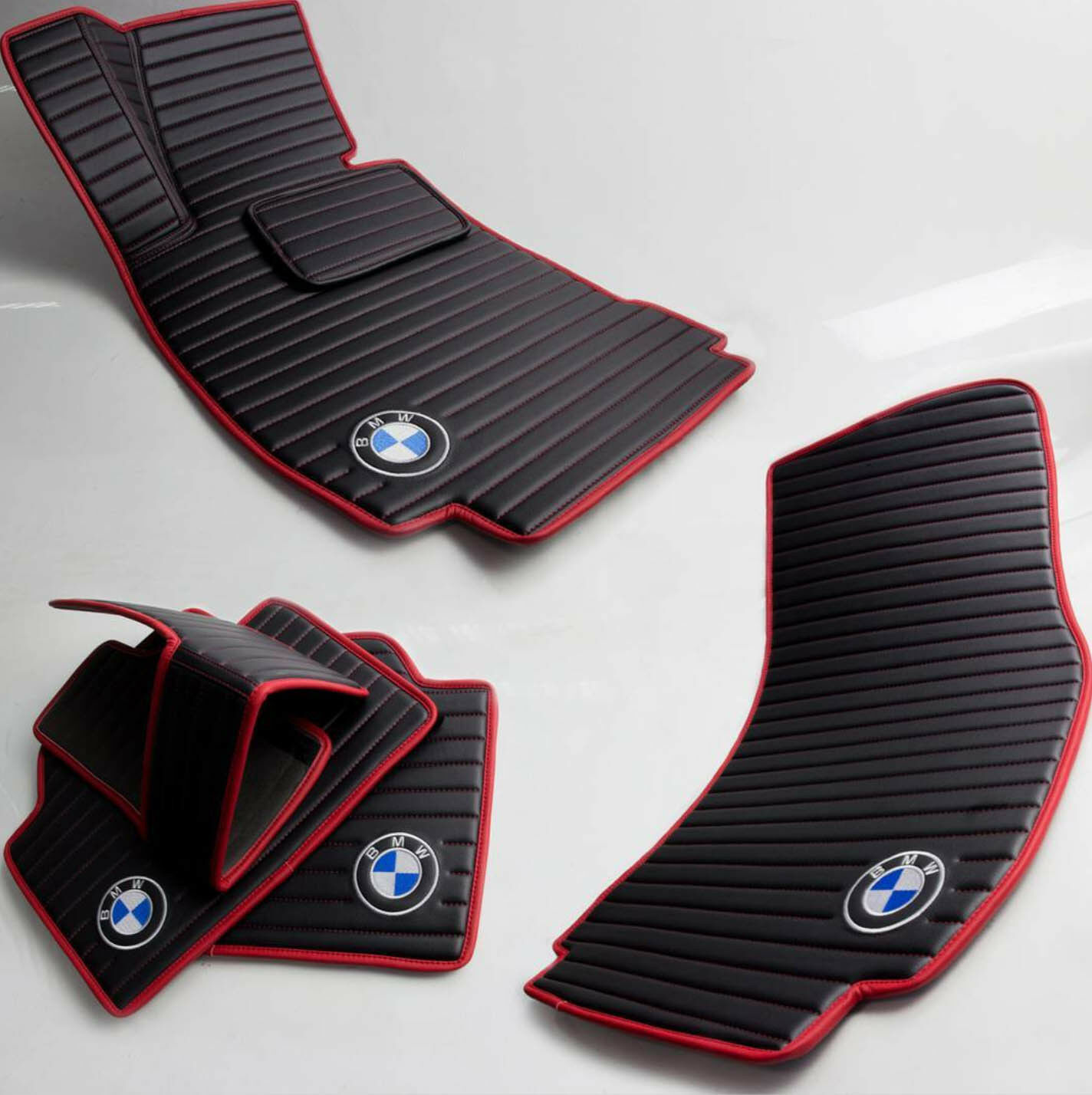 BMW M5 Sedan 4 pcs custom floor mats, matching trunk mat 2018 - Floor ...