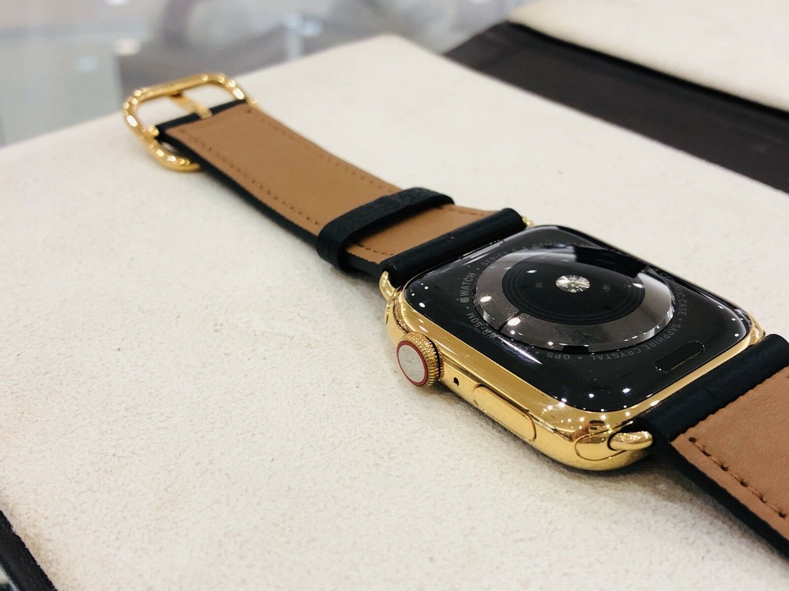 Apple Watch Series 8 45mm Stainless Steel CUSTOM 24k Gold