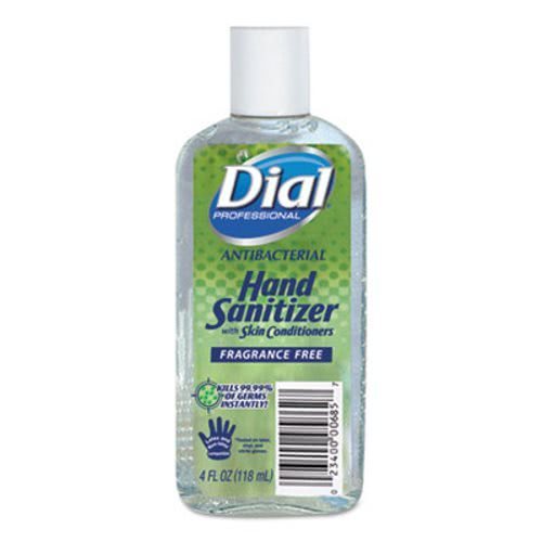 Dial Professional  Antibacterial Hand Sanitizer, 4 oz,Flip-Top Cap,