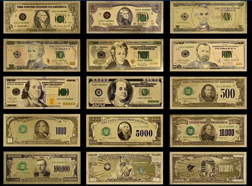 /<MINT/> OLD STYLE /"GOLD/" $10.00 GOLD CERTIFICATE Ten DOLLAR Rep.*Banknote W//COA~