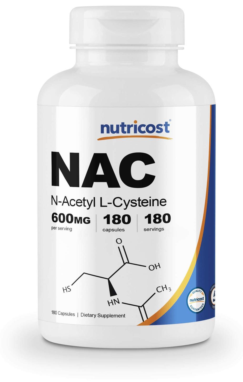 Nutricost N-Acetyl L-Cysteine 180 Capsules