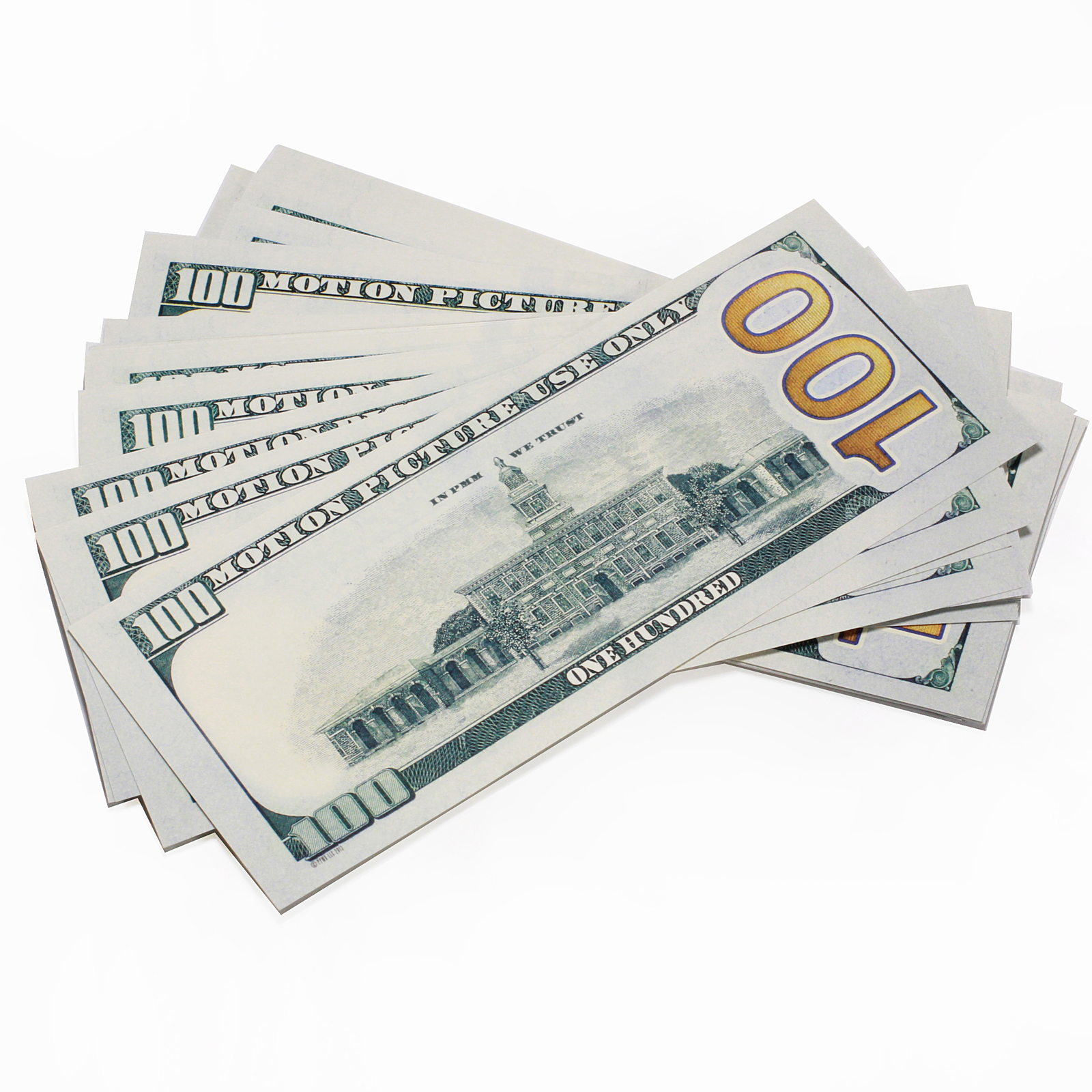 PROP MOVIE MONEY - PROP MONEY Real Look New Style Copy $100s FULL PRINT ...