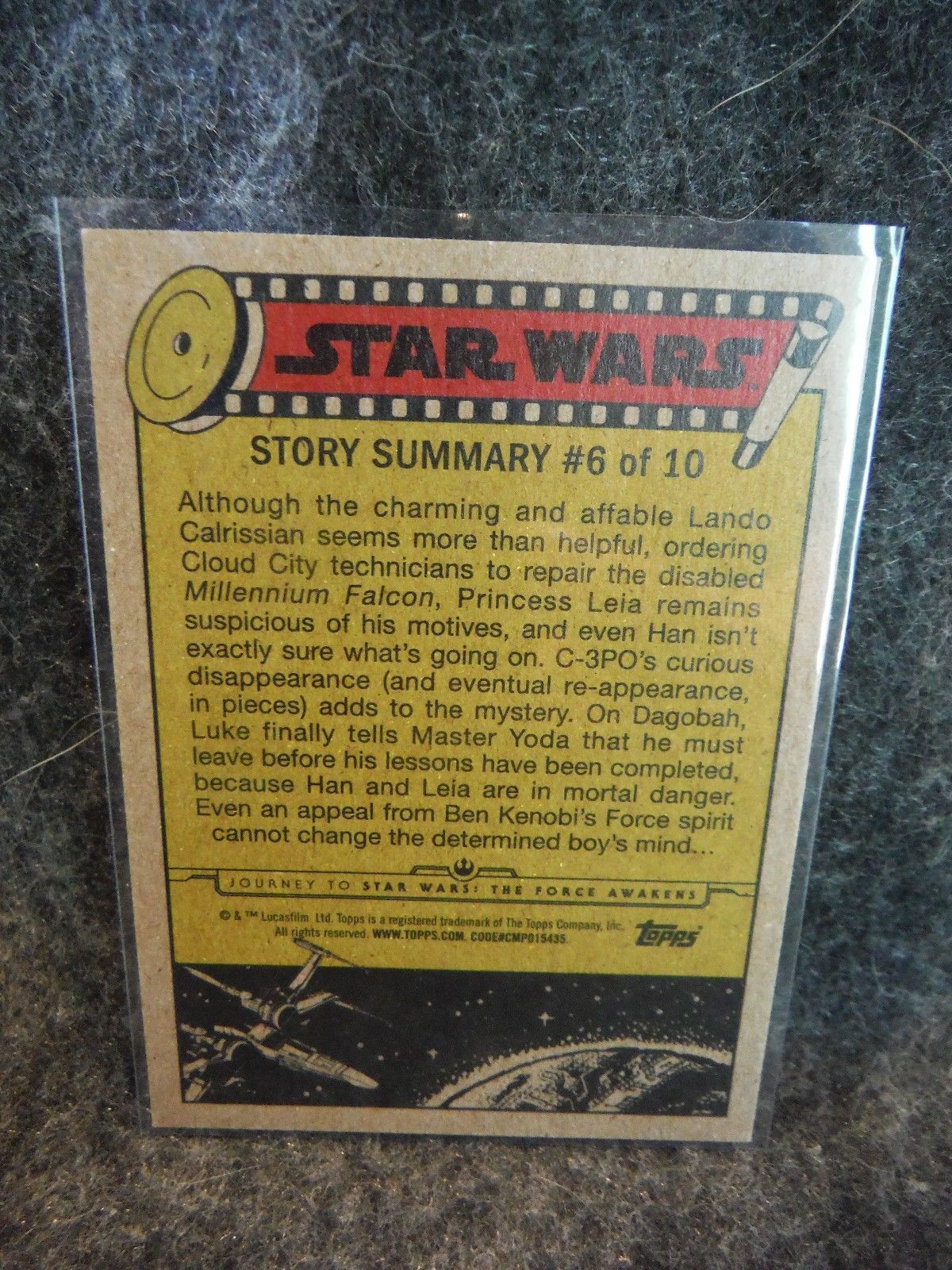 star wars force awakens trading cards