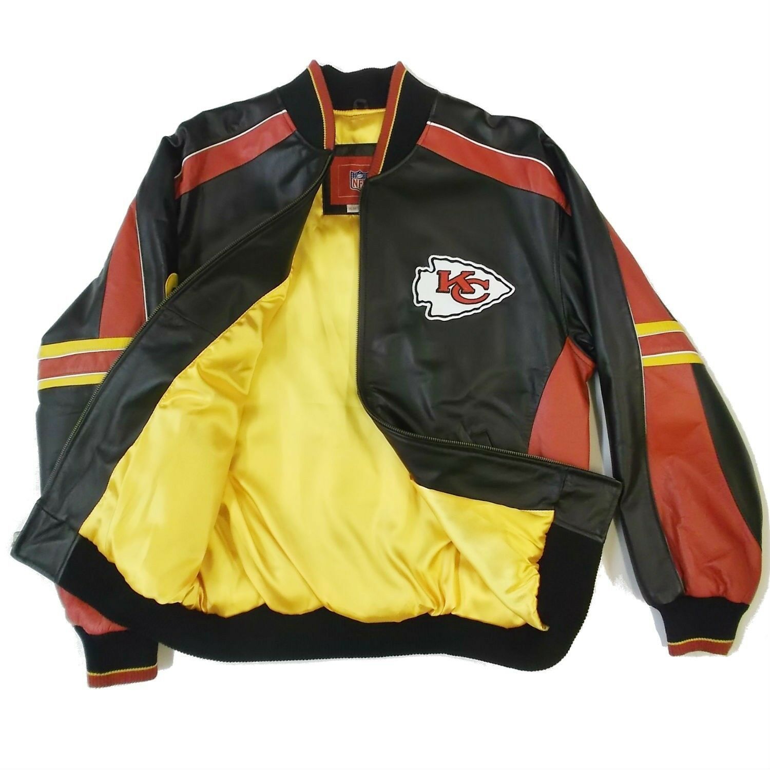 NFL Kansas City Chiefs Multicolor Leather Jacket