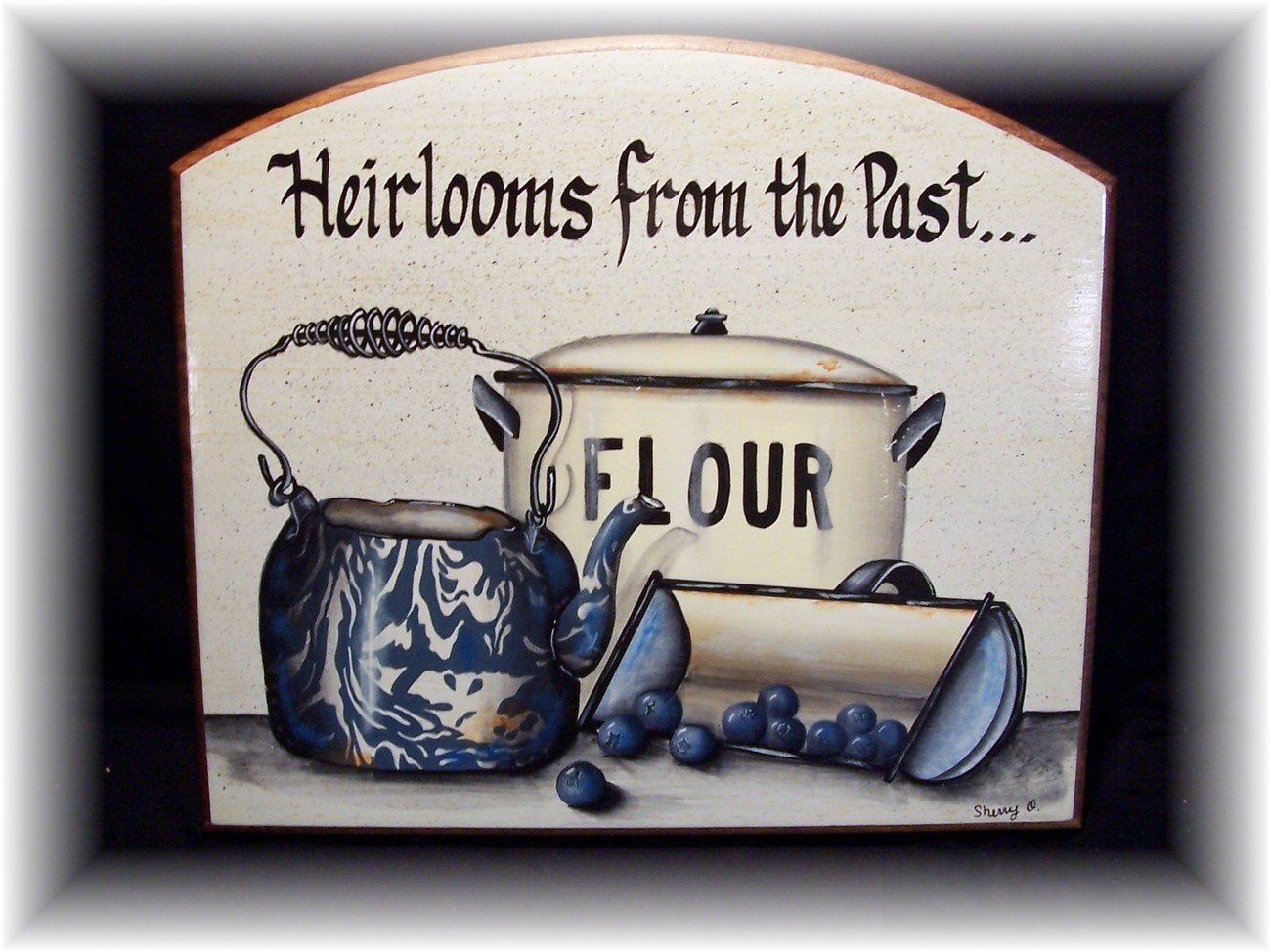 Vintage Country "Heirlooms From The Past" Wall Plaque - $12.95