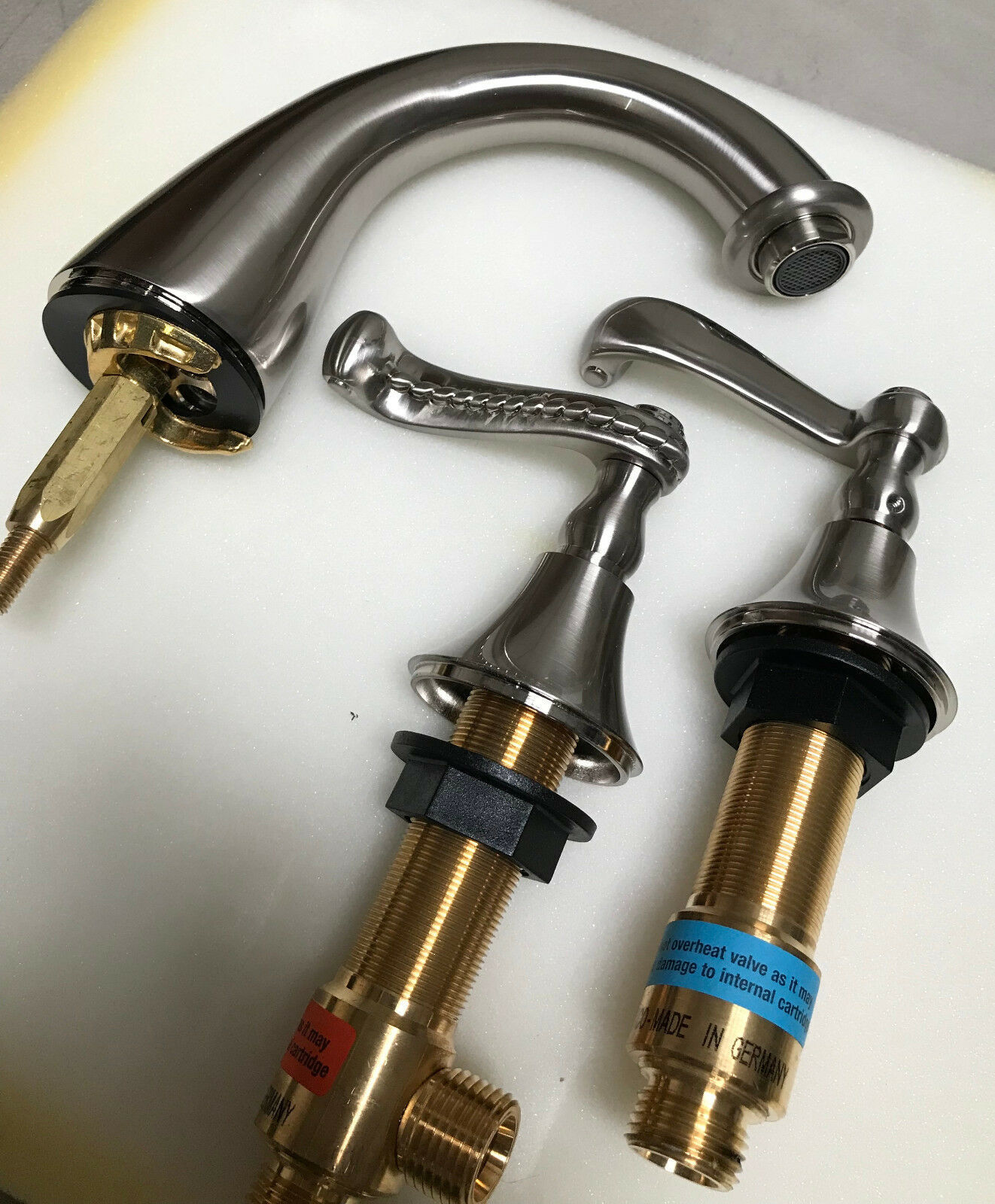 Mico 1800R1SN Eternal Satin Nickel Widespread Lavatory Faucet Lever