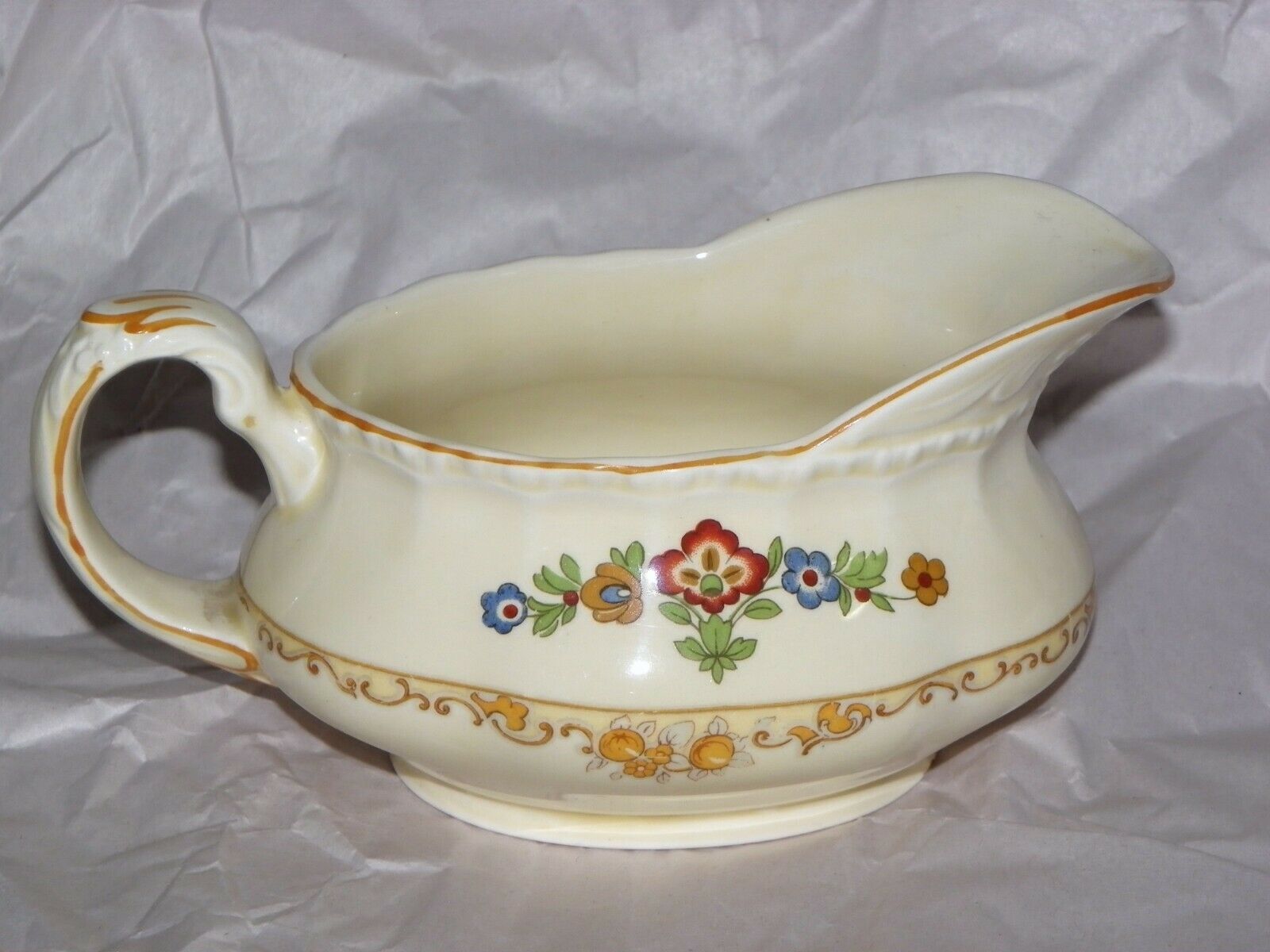 W.H. Grindley Potteries 1936 - 1954 England Hand Painted Footed Gravy ...