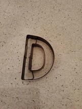 Unbranded Brown Metal &quot;D&quot; Cookie Cutter - $7.87