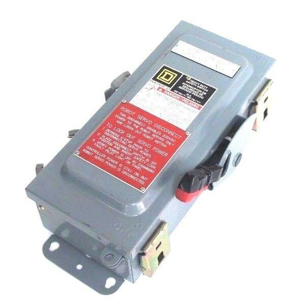 SQUARE D HU361AWK HEAVY DUTY SAFETY SWITCH 30A, 600V, NE2002342