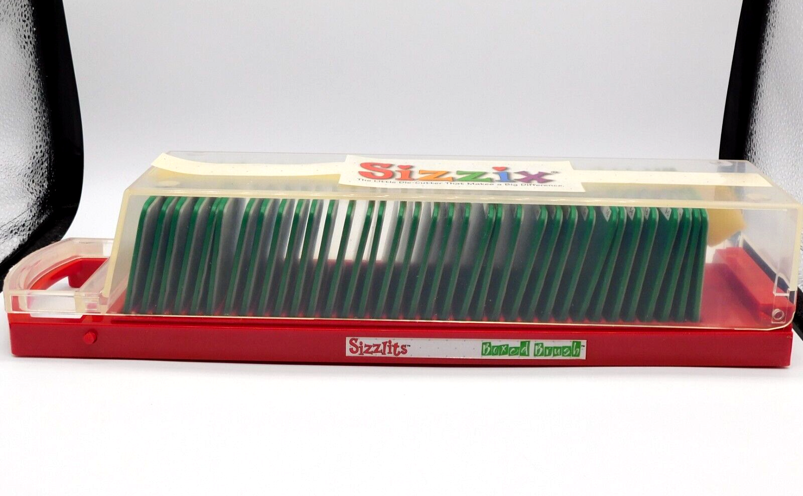 Set of 35 Sizzix Sizzlits Boxed Brush Die Cut Alphabet & Numbers with Case - $11.43