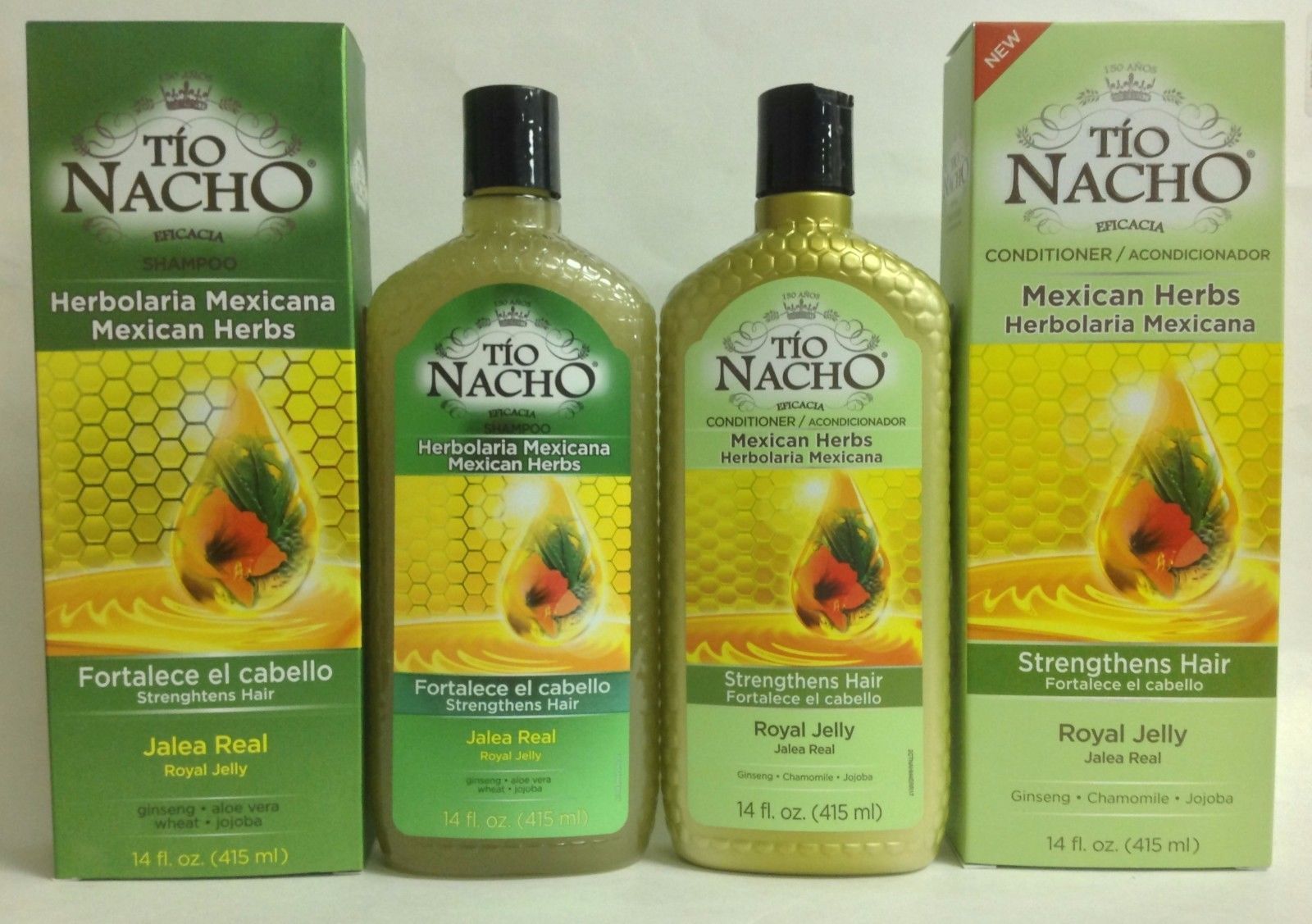 TIO NACHO SHAMPOO AND CONDITIONER MEXICAN HERBS HERBAL HERBOLARIA Duo