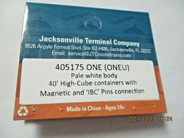 Jacksonville Terminal Company # 405175 One (ONEU) 40' Container N-Scale image 4