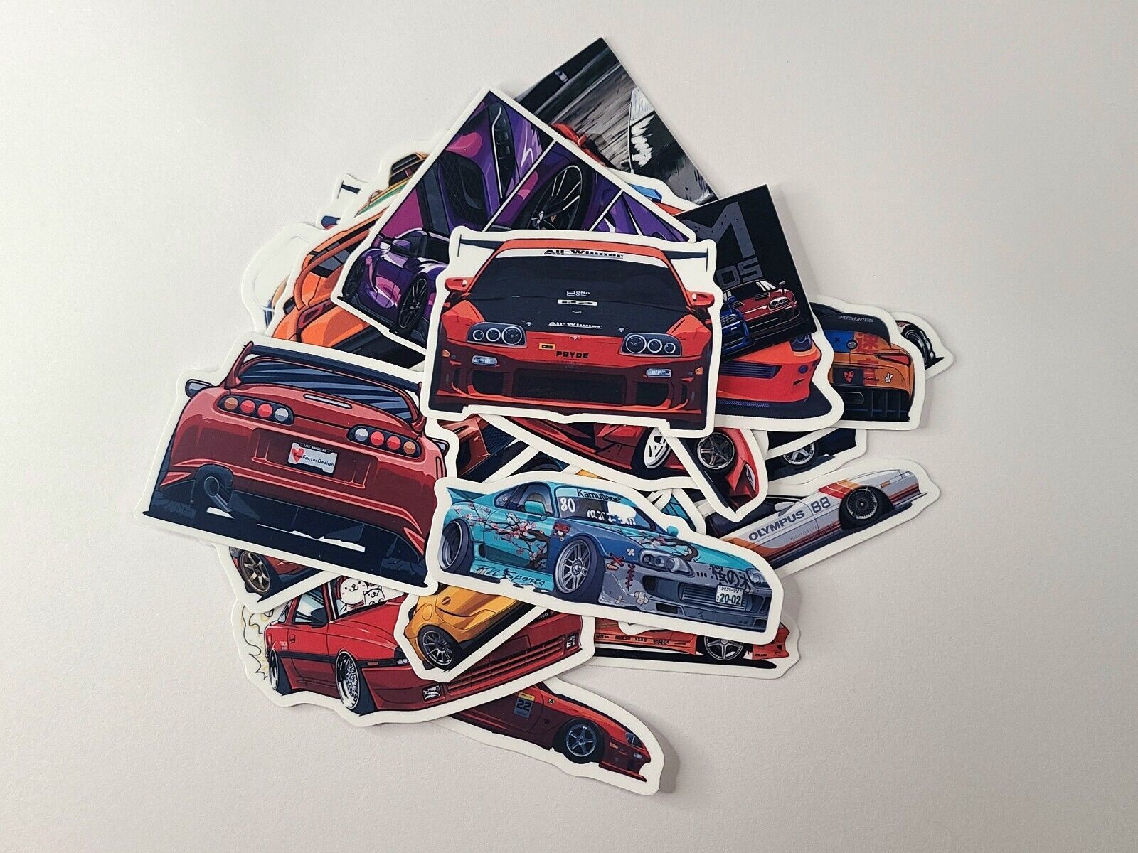 23pc Toyota MK3 MK4 MK5 Supra Vinyl Stickers for JDM drift legend fan ...