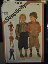 Simplicity 6101 Kid&#39;s Pants or Knickers, Shirt &amp; Lined Vest Pattern - Si... - $8.11