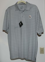 Ahead Extreme Golf Polo Shirt Mens Large Striped 49 logo Craig Technologies - $12.86