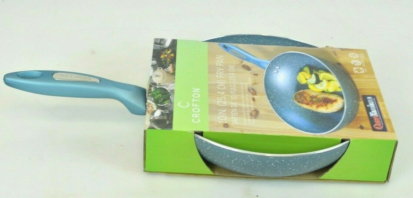 NEW Crofton 10 inch Nonstick Fry Pan Quantanium Aluminum Blue Kitchen, Dining & Bar