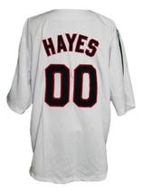 Willie Mays #00 Major League Movie Button Down Baseball Jersey White Any Size image 2