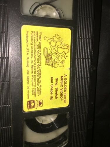 Golden Book Video Sing, Stretch & Shape Up cartoon film VHS RARE OOP ...