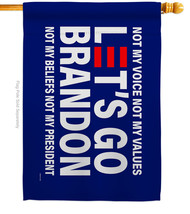 Not My Voice Brandon House Flag Political 28 X40 Double-Sided Banner - $36.97