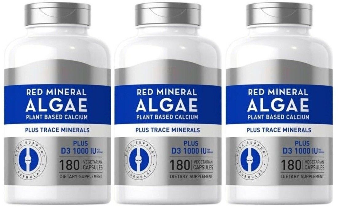 Red Mineral Algae 1800mg Aquamin Plant Based Vegan Calcium Magneisum