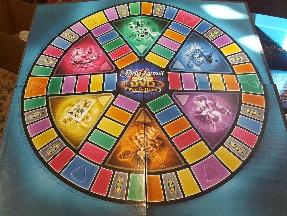 TRIVIAL PURSUIT DVD POP CULTURE Board Game by Hasbro 100% Complete ...