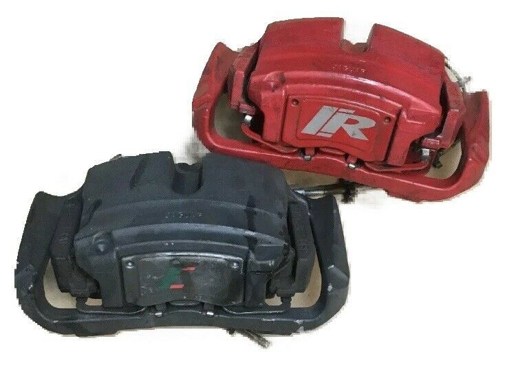 1015 Jaguar XKR XKRS XJ XF Set Front Brake Caliper Red 380mm C2P21064