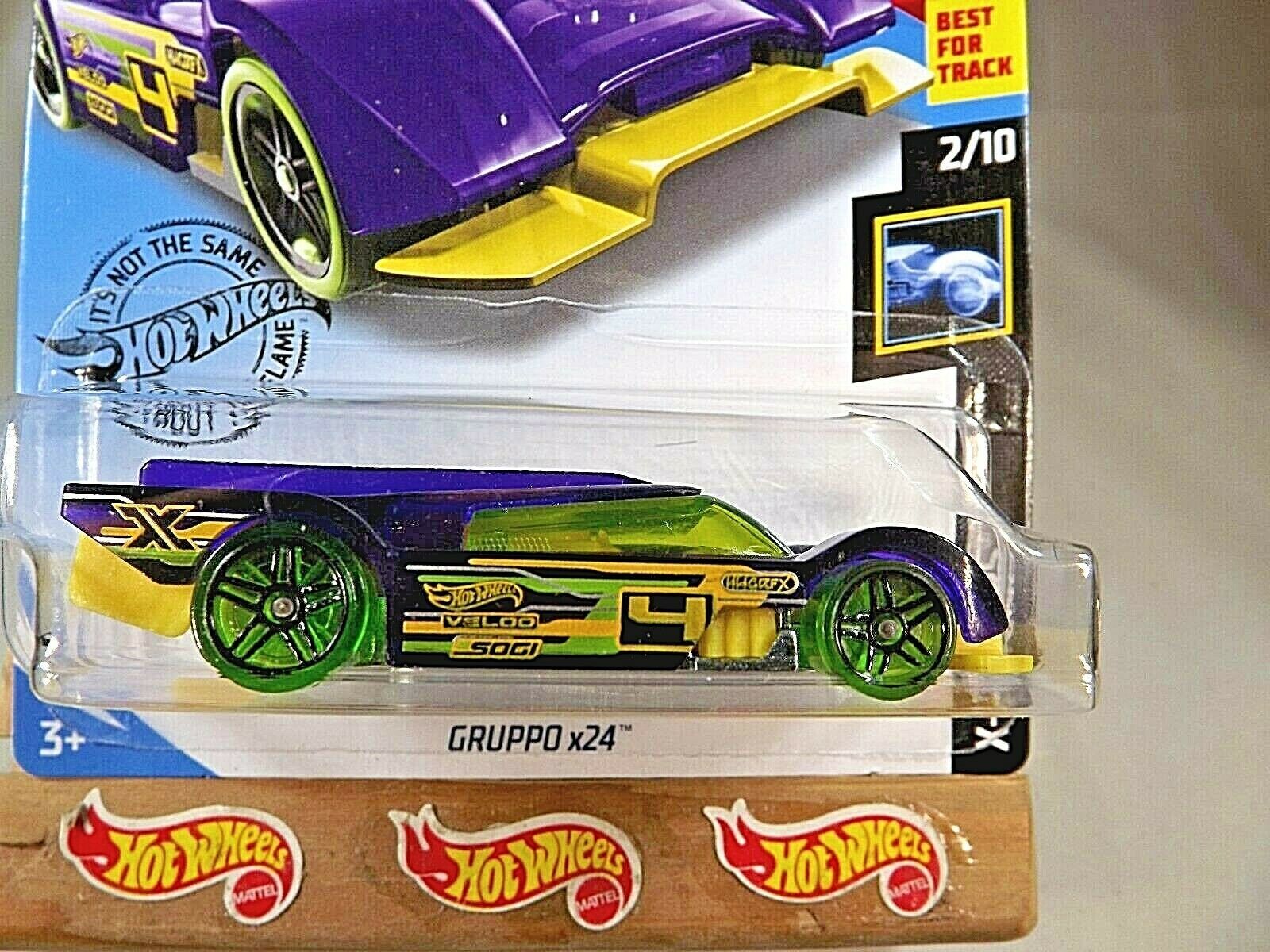 2019 Hot Wheels #130 X-Raycers 2/10 GRUPPO x24 Transparent Purple ...