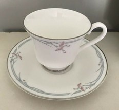Royal Doulton Carnation Rimmed Cup & Saucer H.5084/hbh/ [18] - $5.00