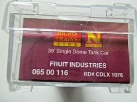 Micro-Trains # 06500116 Fruit Industries Grape to Glass 39' Single Tank Car (N) image 5