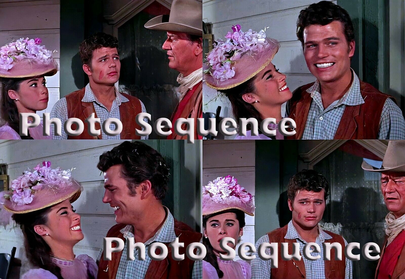 John Wayne Patrick Wayne Stefanie Powers McLintock! PHOTO Sequence #01 ...