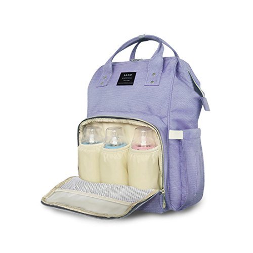 Diaper Backpack, Large Capacity Baby Bag, Multi-Function Travel ...