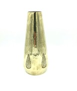 WFM Arts & Crafts hammered brass vase - early 20th c Germany ostrich stamp - $95.00