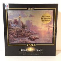 Thomas Kinkade The Sea Of Tranquility 750 piece Jigsaw Puzzle Artist Metallic - $14.83