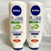 2 Pack NIVEA In-Shower Body Lotion Aloe Vera Water Activated Moisturizer... - $38.60
