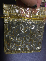 100pcs Gold Color Candy Bags,Organza Bags,Wedding Gift Bags, Party Gift ... - $9.90