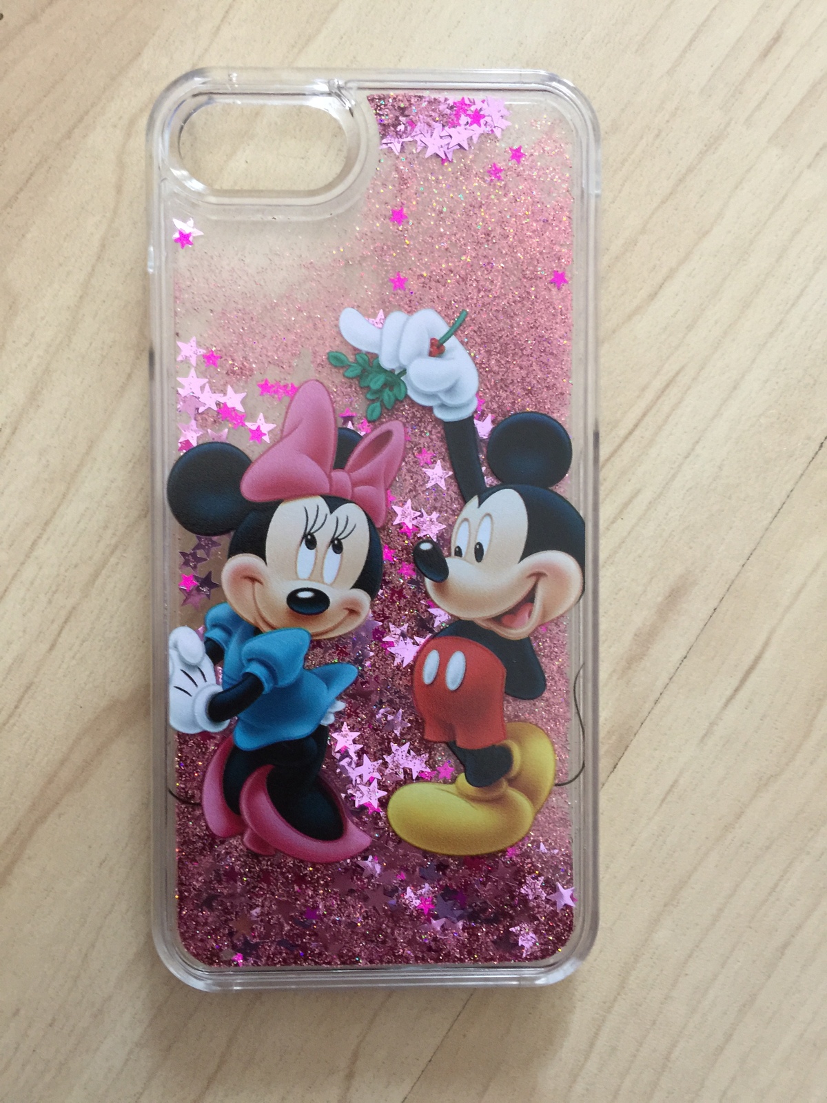 Mickey & Minnie Mouse Sparkle Liquid Glitter Quicksand case for iPhone 7 Plus Cases, Covers