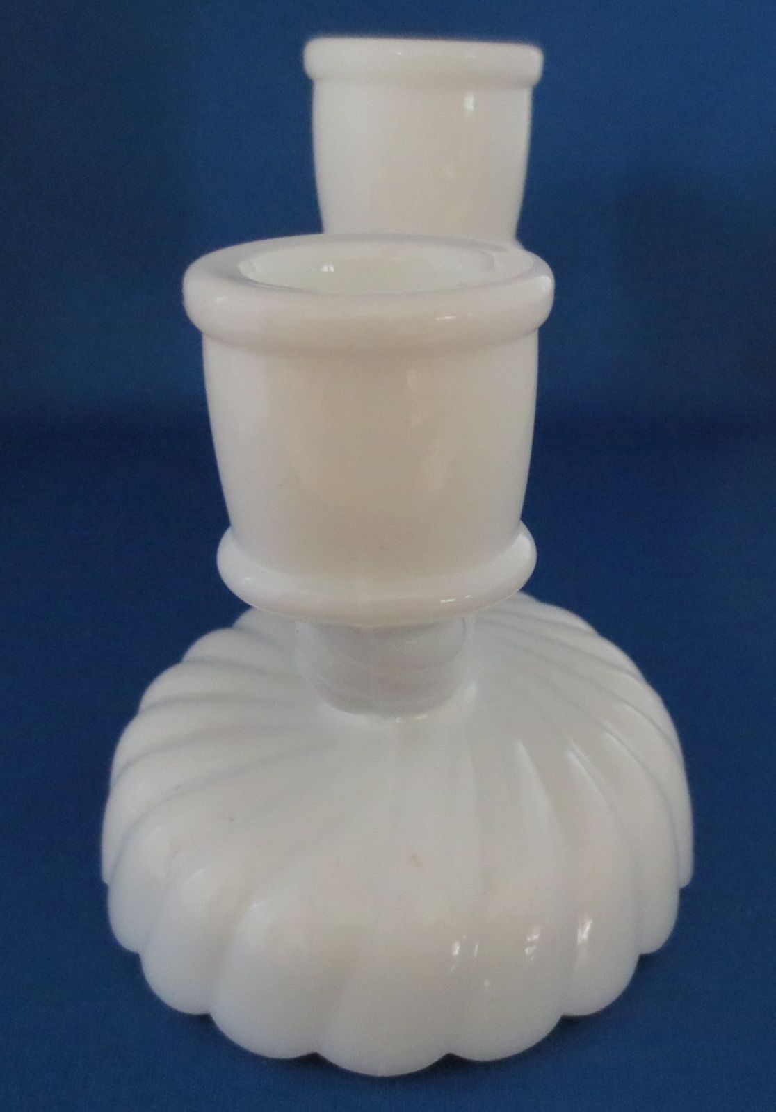Vintage Imperial White Milk Glass Double Candle Holder Pottery & Glass