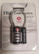 Samsonite Travel Sentry 3-dial Combination Cable Lock, One Size (LOC 404... - $12.19