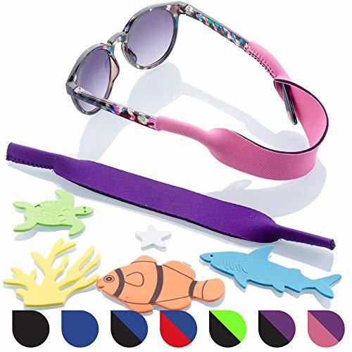Baby Glasses and Sunglasses Strap 2pk Active Kids with Bonus Stickers