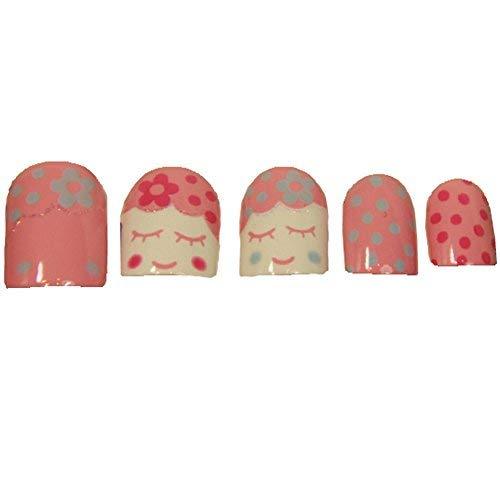 Stylish and Charming Pre-designed False Nails Art for Girls, Shy Doll