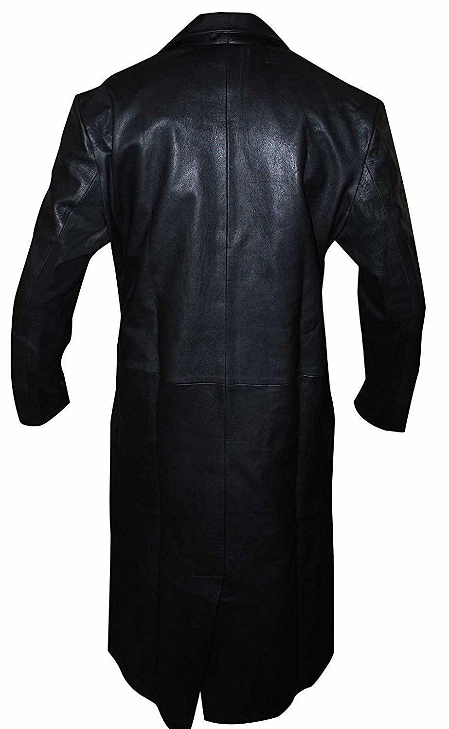 David Boreanaz Trendy Angel Stylish Casual Black Blazer Leather Trench ...