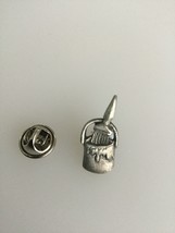 Decorators Paint Brush And Tin Pewter Lapel Pin Badge Handmade In UK - $7.50