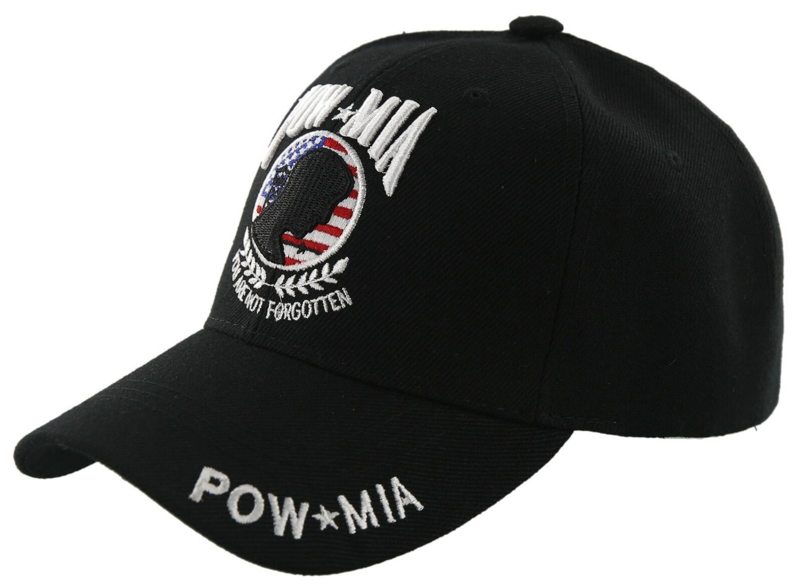 NEW! POW MIA FLAG YOU ARE NOT FORGOTTEN CAP HAT BLACK - Men's Hats