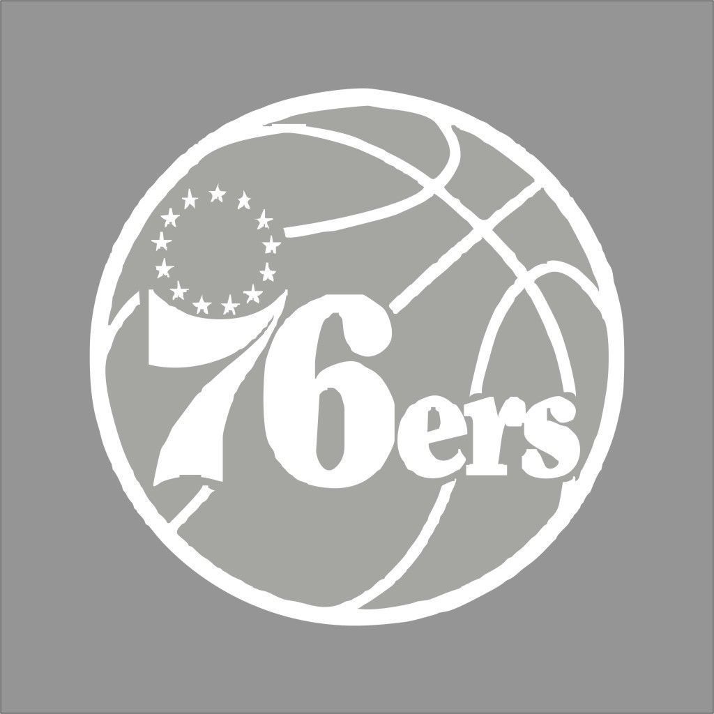 Philadelphia 76ers NBA Team Logo Color Vinyl Decal Sticker Car Window ...