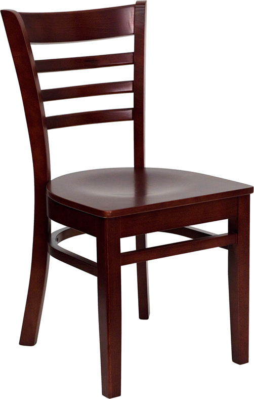 Mahogany Wood Dining Chair XU-DGW0005LAD-MAH-GG