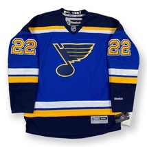 St Louis Blues Jersey NHL Hockey #22 Sewn Adult Large Reebok New W Tags ... - $74.24