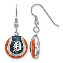 SS Detroit Tigers Enameled Baseball Dangle Earrings - $116.10