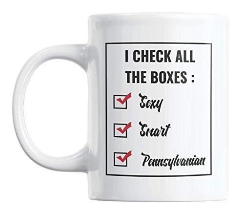 Sexy Smart Pennsylvanian, Pennsylvania USA State Coffee & Tea Mug Cup (11oz)