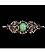 Antique DRAGON Brooch / Peking glass / Baroque victorian jewelry / mythi... - $275.00
