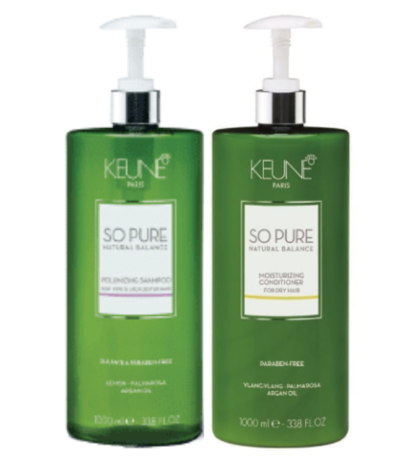 Keune So Pure Moisturizing Shampoo And Conditioner Liter Duo Retail Keune Sale Items